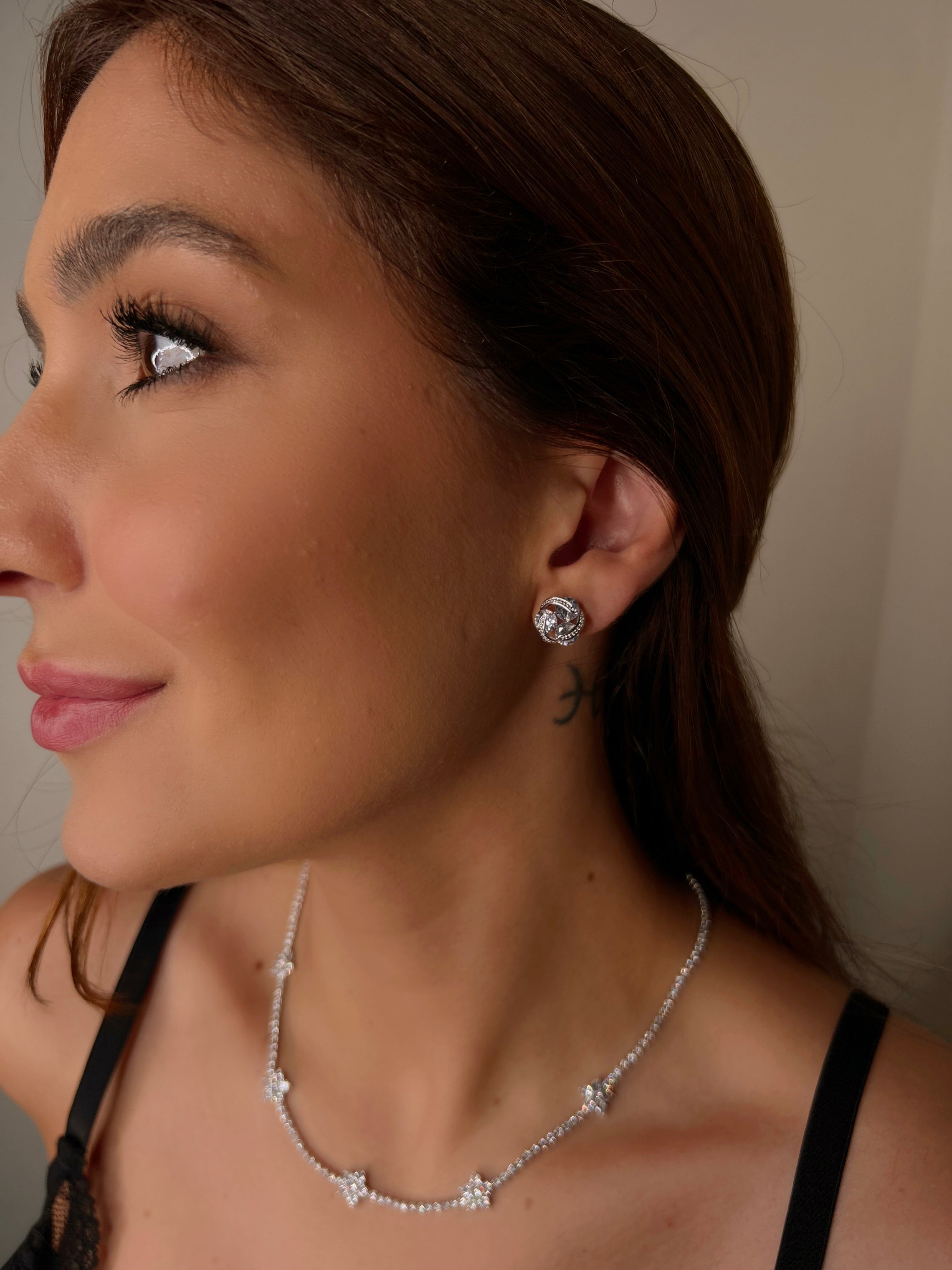 Brinco Circulo De Luz Banho Ródio