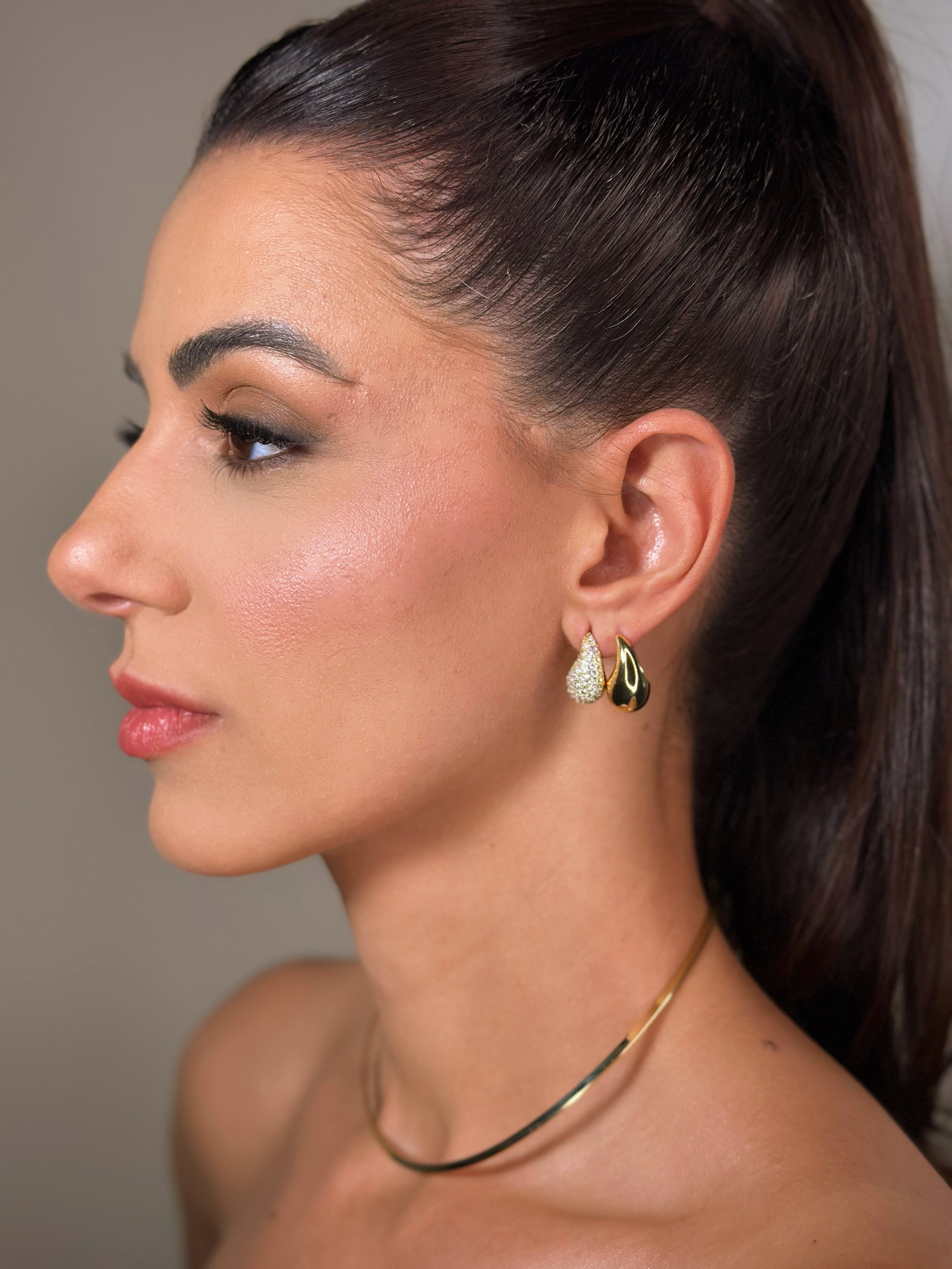 Brinco Gota Boleado Liso M