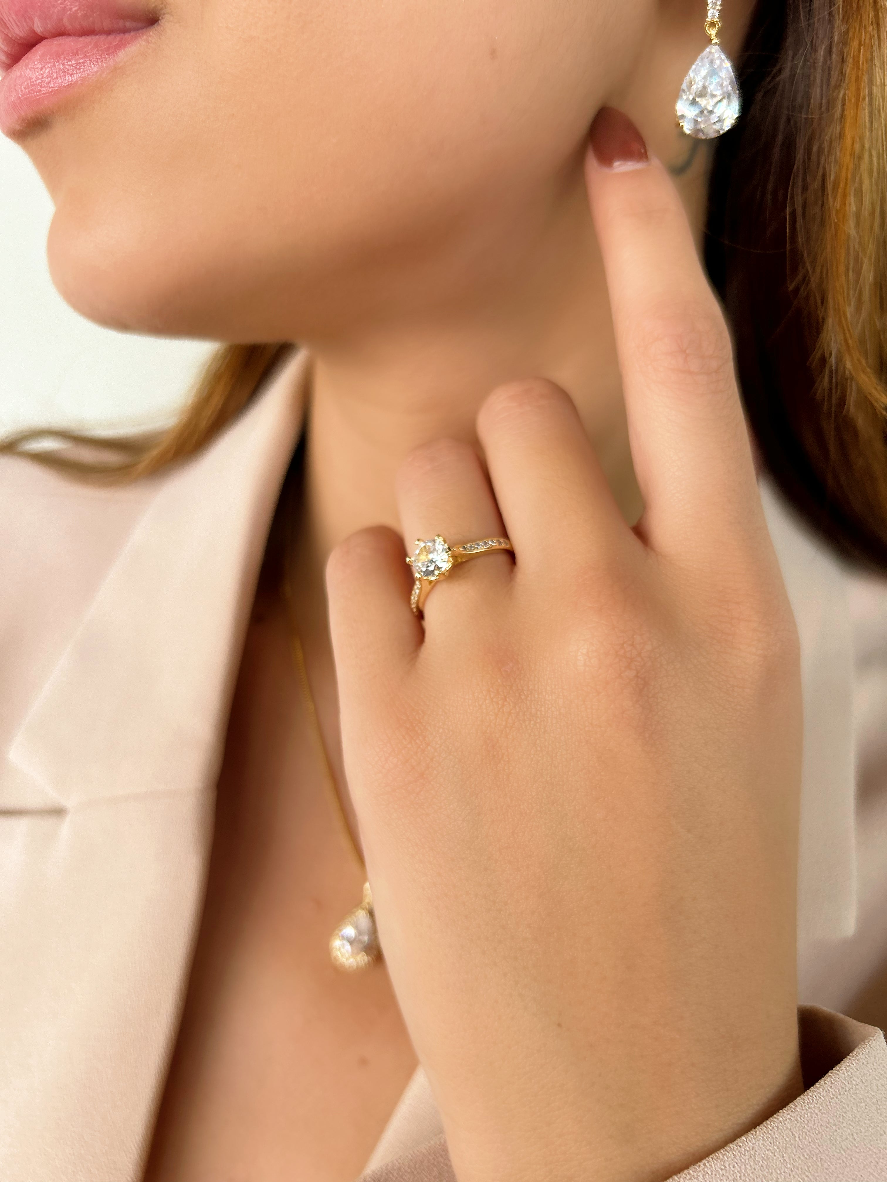 Anel Solitário Paris