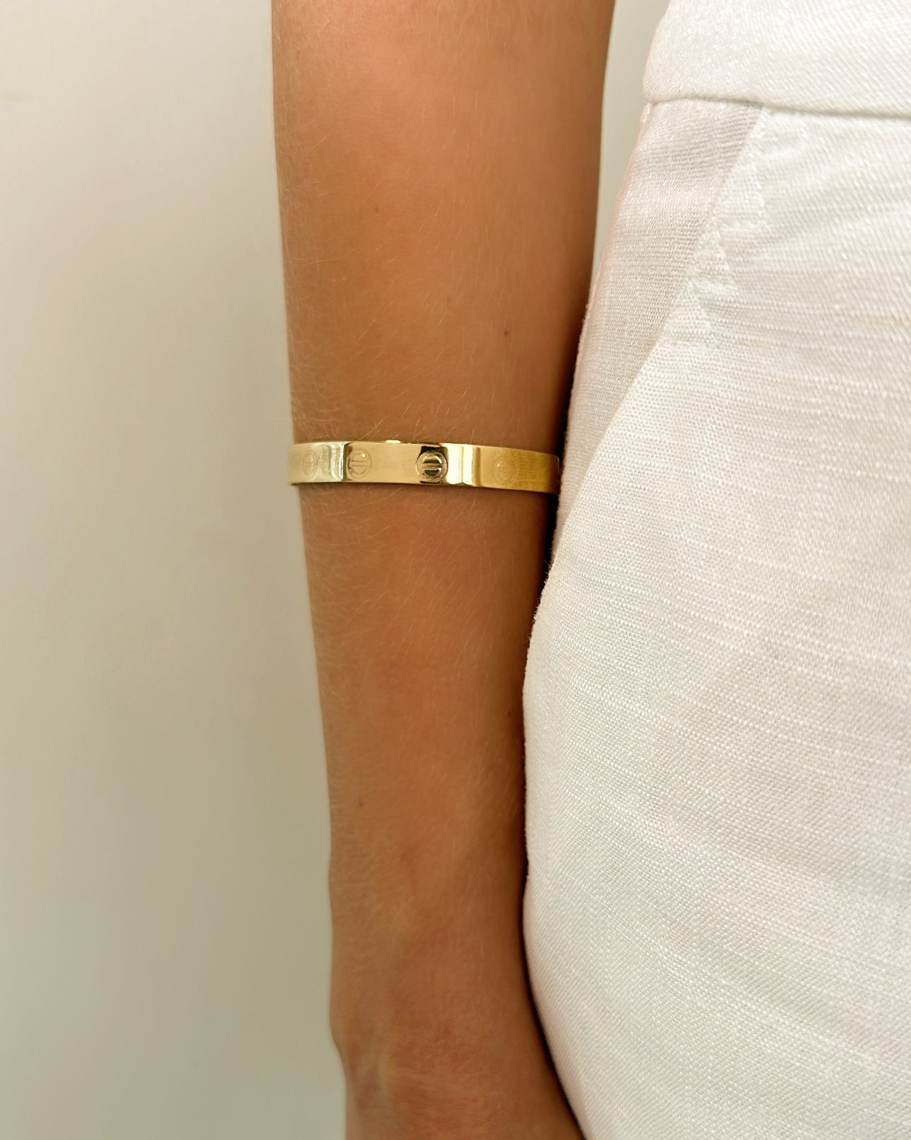 Pulseira Bracelete Inspiração Dourado