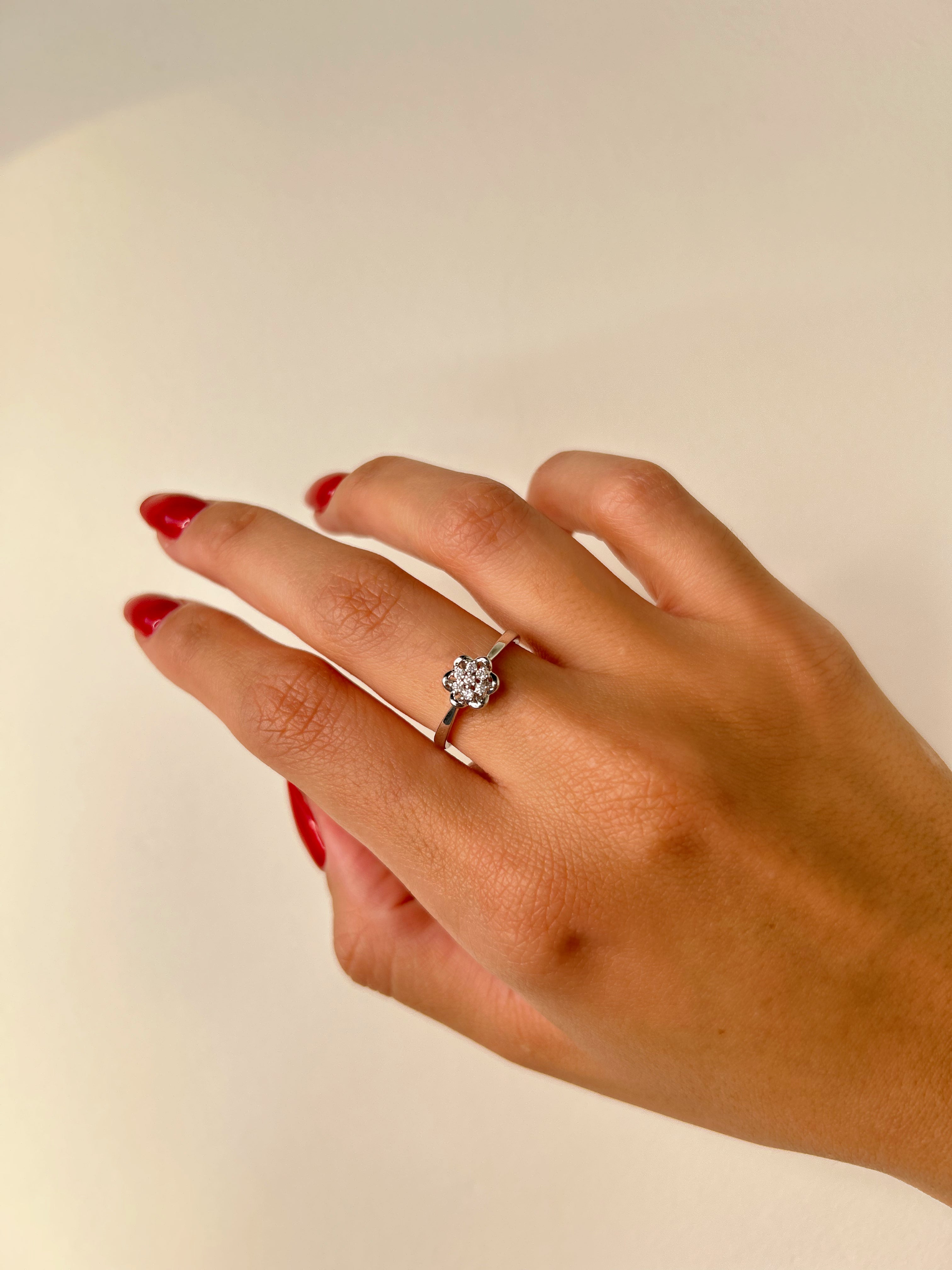 Anel Proença Banho Ródio Premium