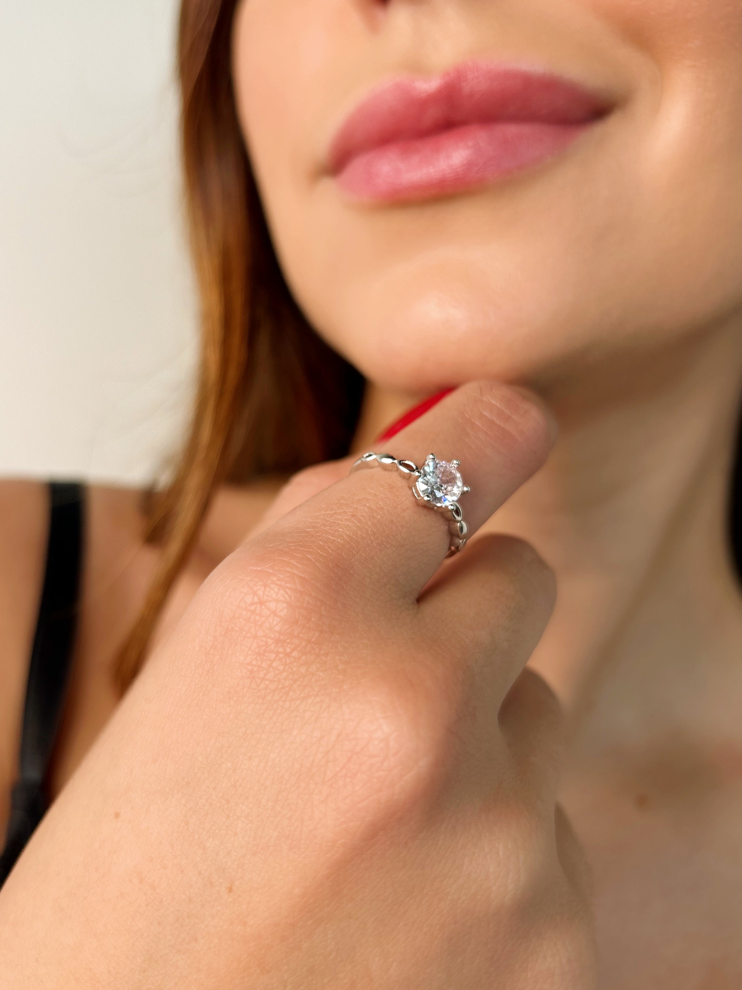 Anel Nashville Banho Ródio Premium