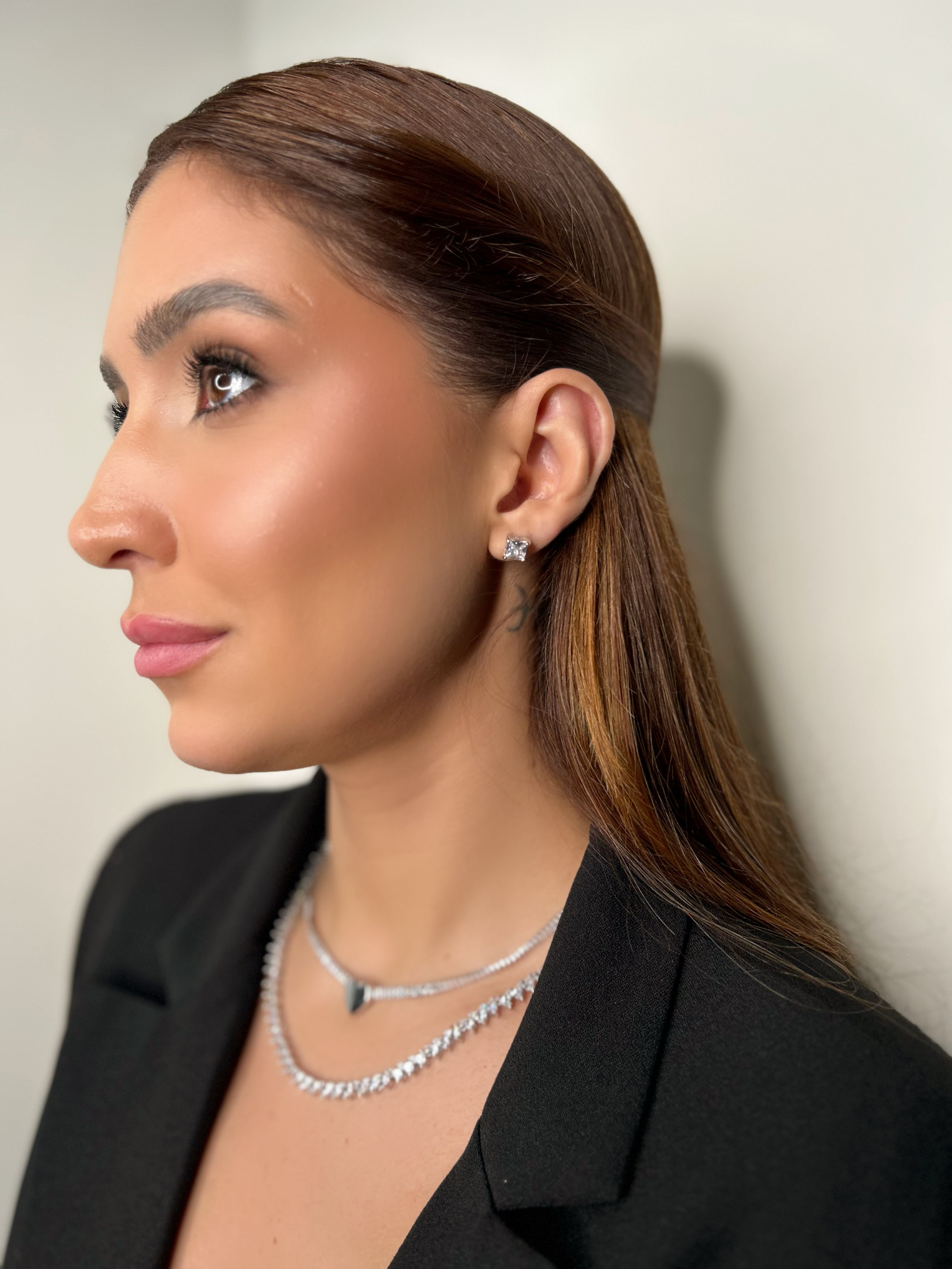 Riviera Coração Baguete Ródio