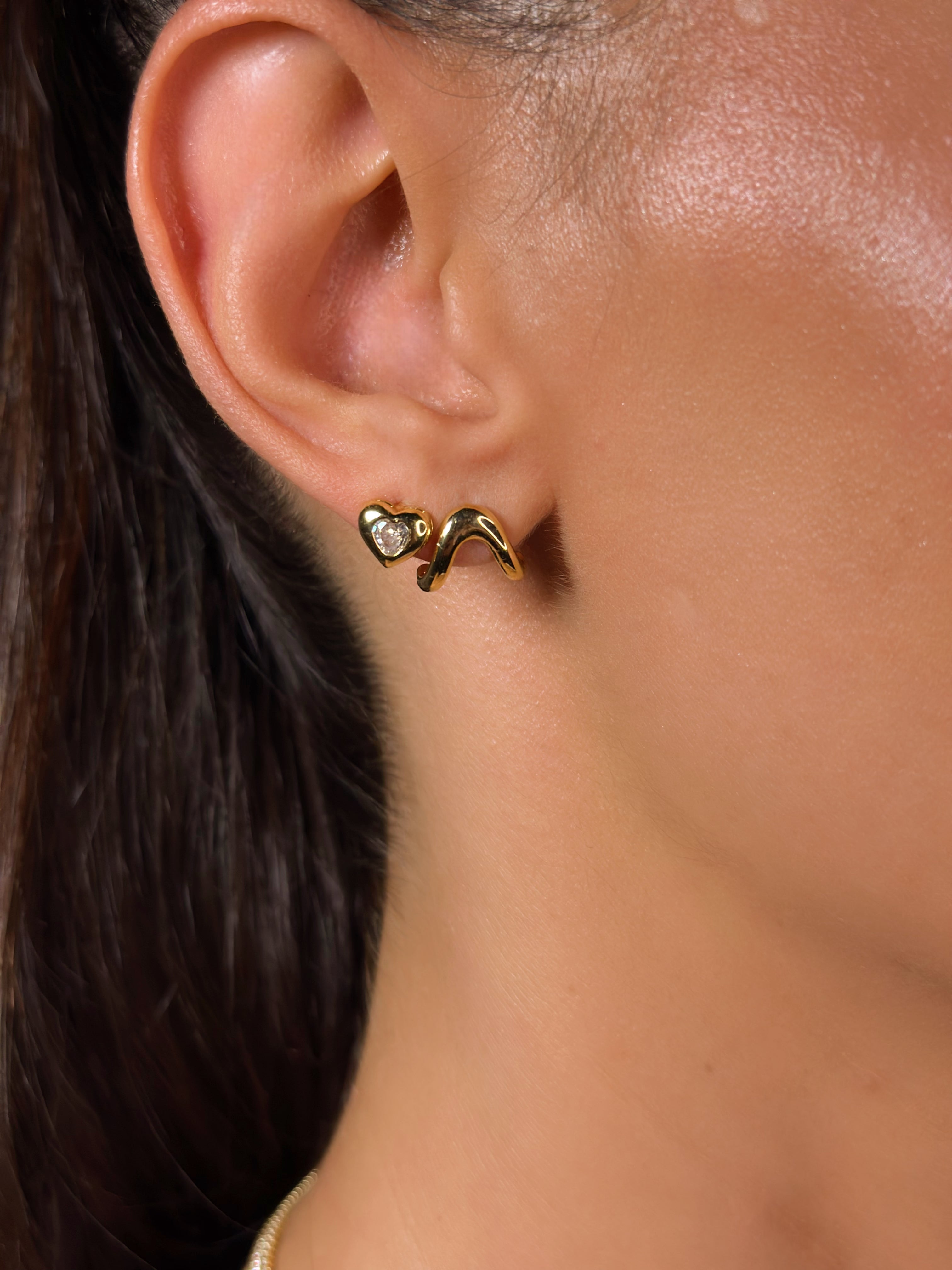 Brinco Petit Coração Cristal