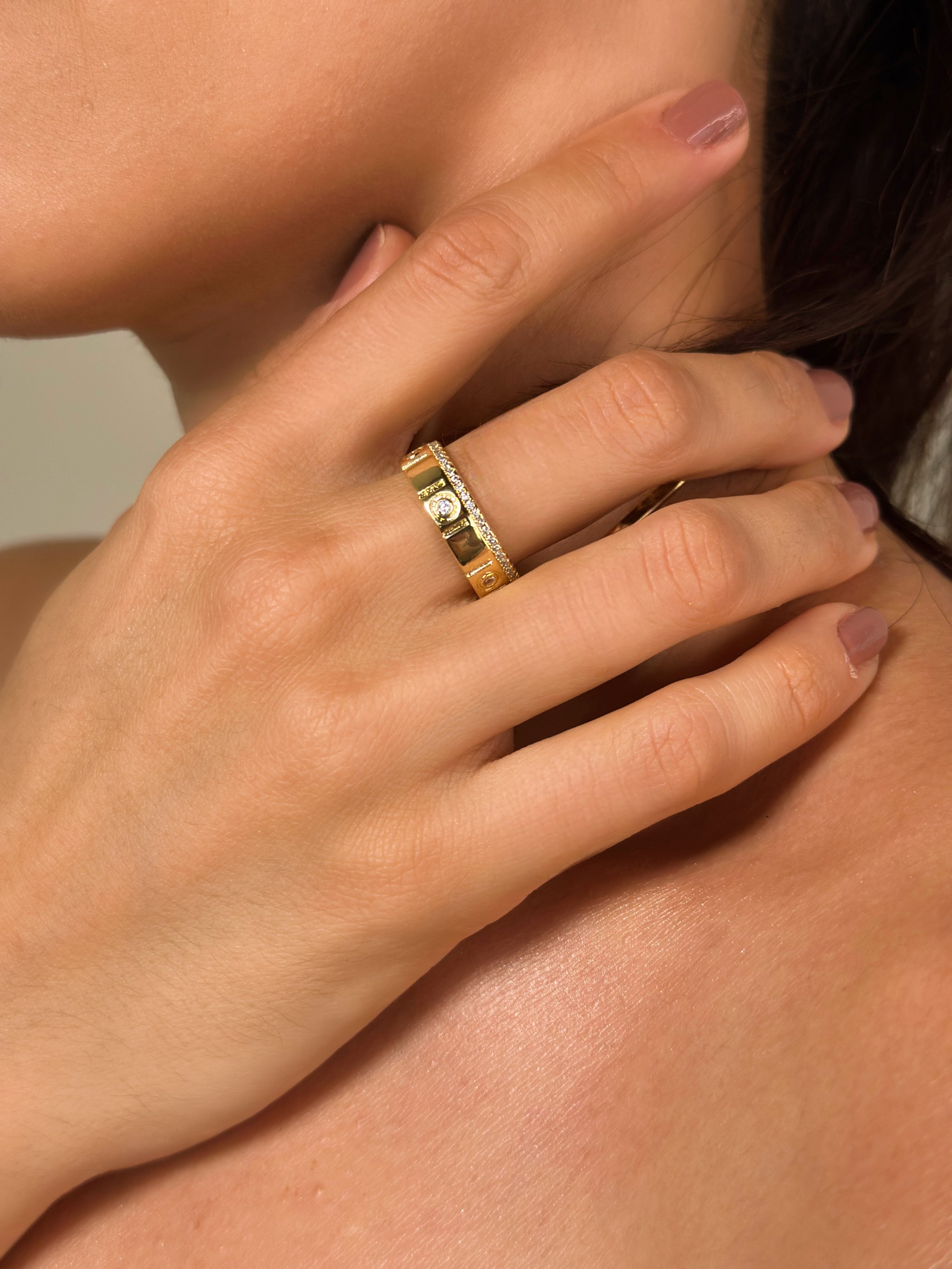 Anel Inspiração  Dourado