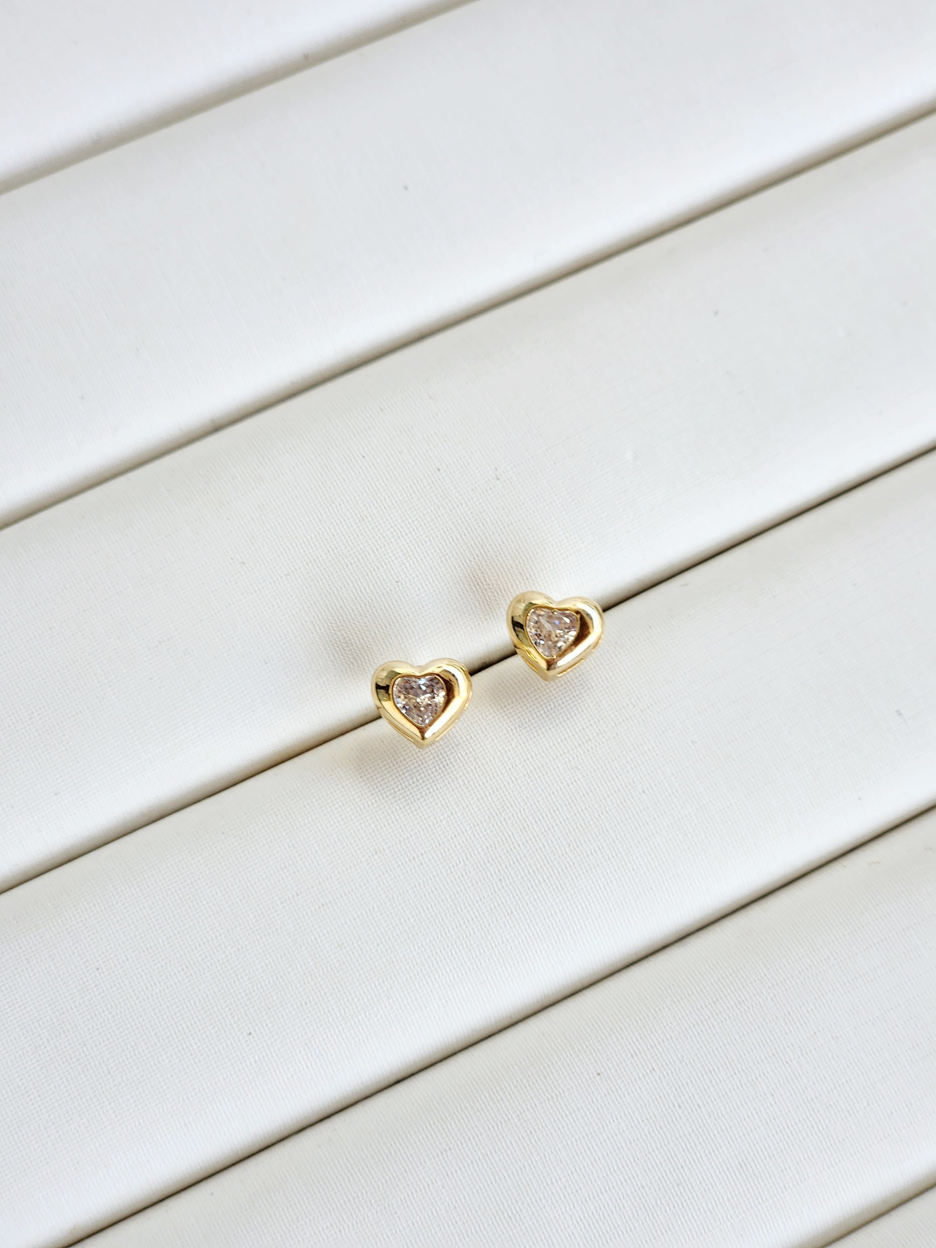 Brinco Petit Coração Cristal