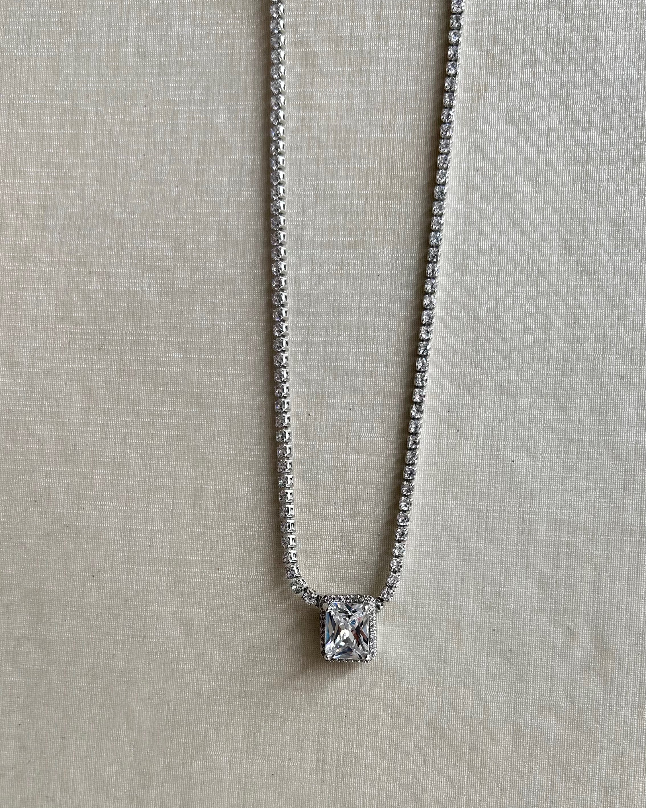 Riviera Pingente Quadrado Ródio