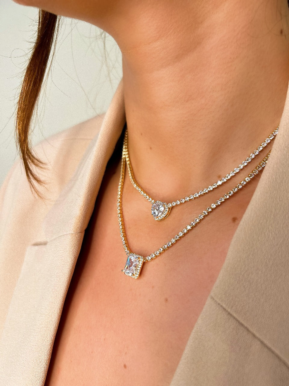 Riviera Pingente Coração Dourada