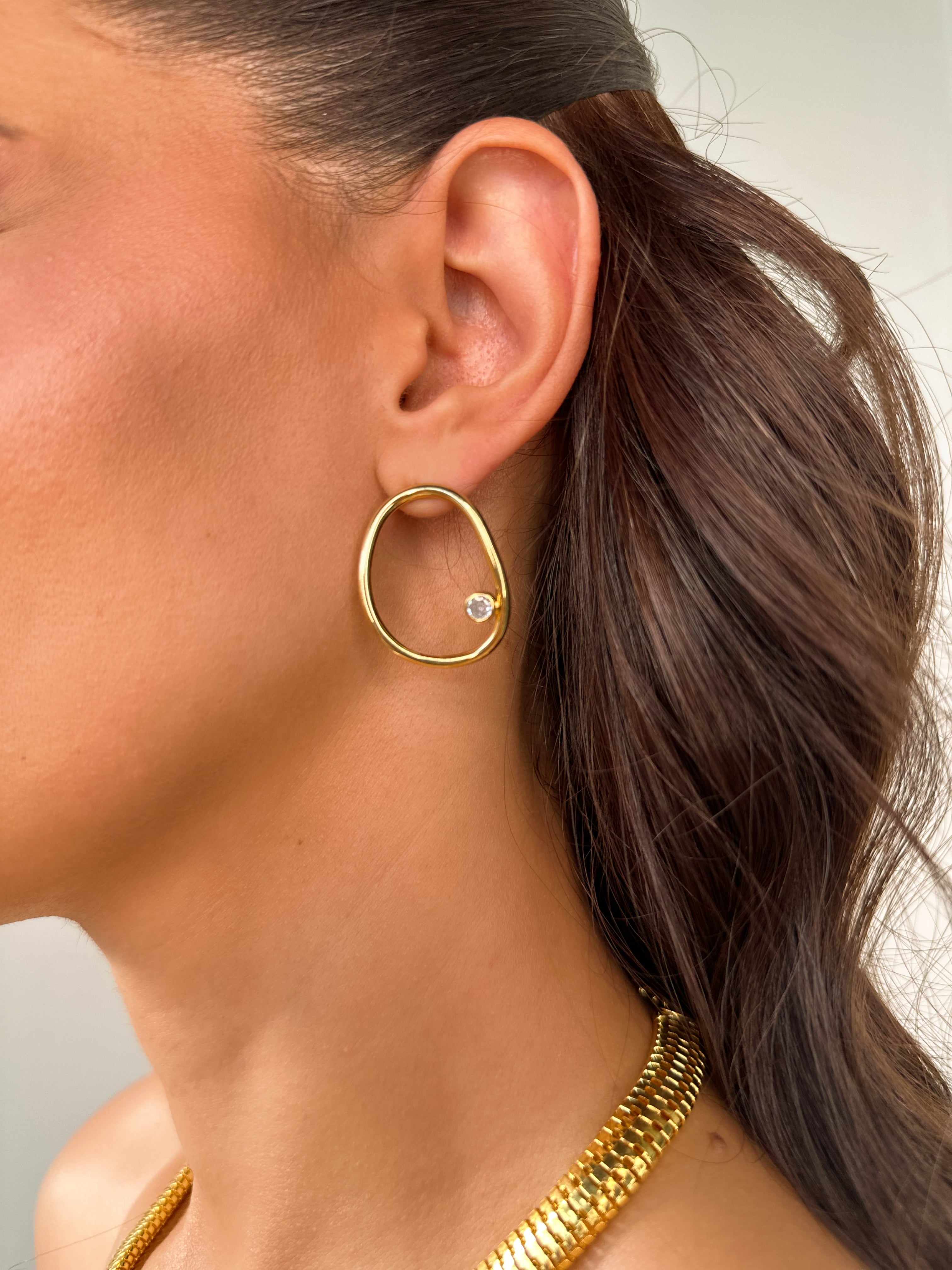 Brinco Redondo Zircônia